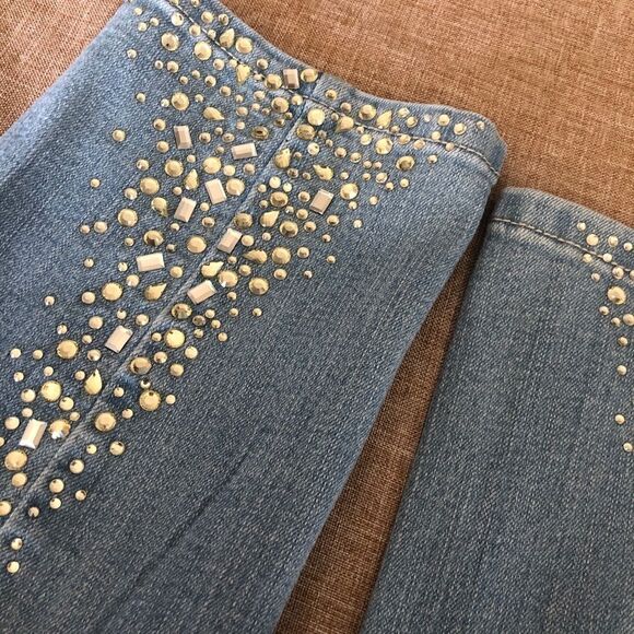 NYDY Amira Fitted Ankle Jeans Core Indigo Denim Size 2 - Picture 14 of 15